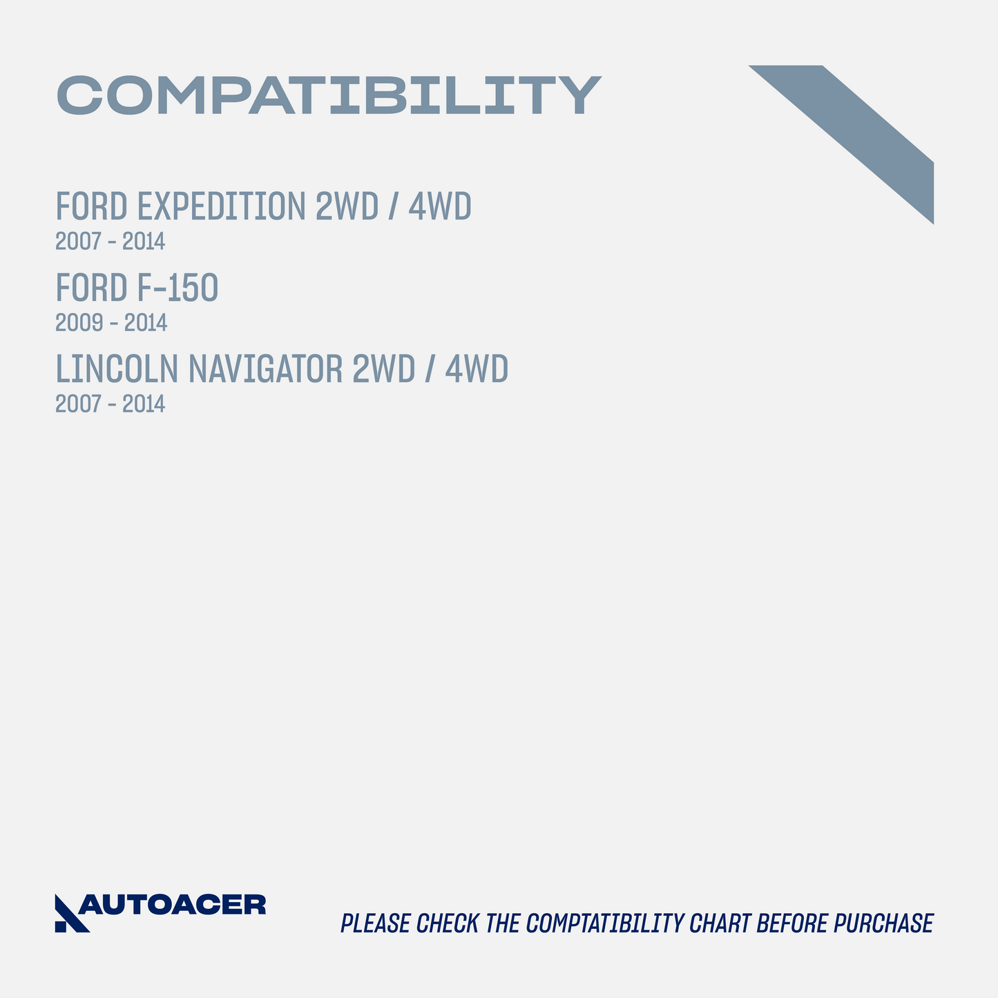 AUTOACER Ball Joint Kit 2 piece - Front Lower Control Arm Ball Joints for Ford & Lincoln
