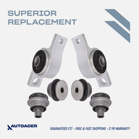 AUTOACER - 4pc Front Lower Control Arm Bushings with Brackets for LEXUS ES IS AWD RWD FWD