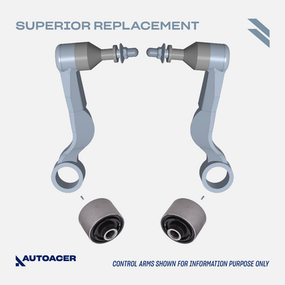 AUTOACER - 4pc Front Upper Suspension Control Arm Bushing Kit for Lexus LS460, LS460L, LS600h (AWD / RWD)