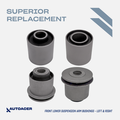 AUTOACER - 10 pc Front Upper, Lower Frontward & Rearward Suspension Arm Bushing Kit for Lexus LS460, LS460L (USF45 / USF46), LS600h (UVF45 / UVF46)