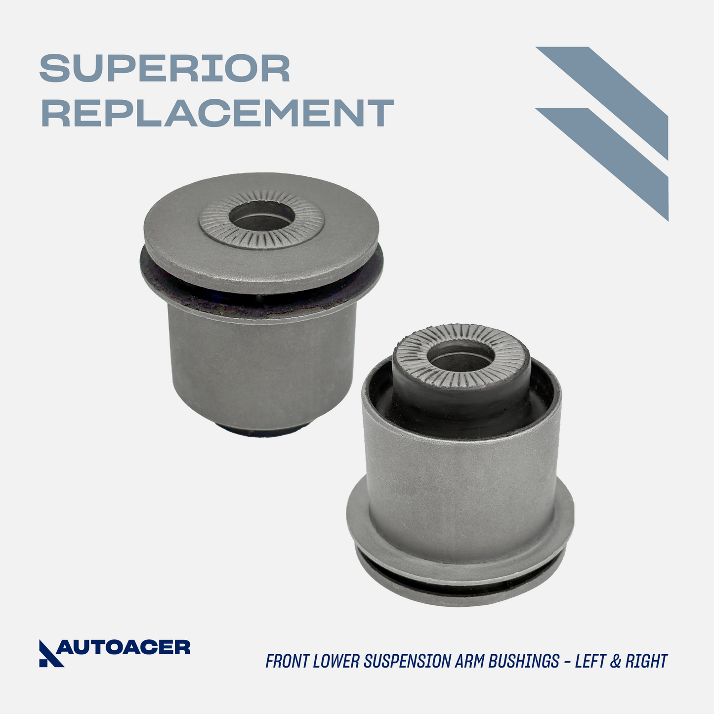 AUTOACER - 6pc Front Lower Frontward & Rearward Suspension Control Arm Bushing Kit for Lexus LS460, LS460L, LS600h AWD Models