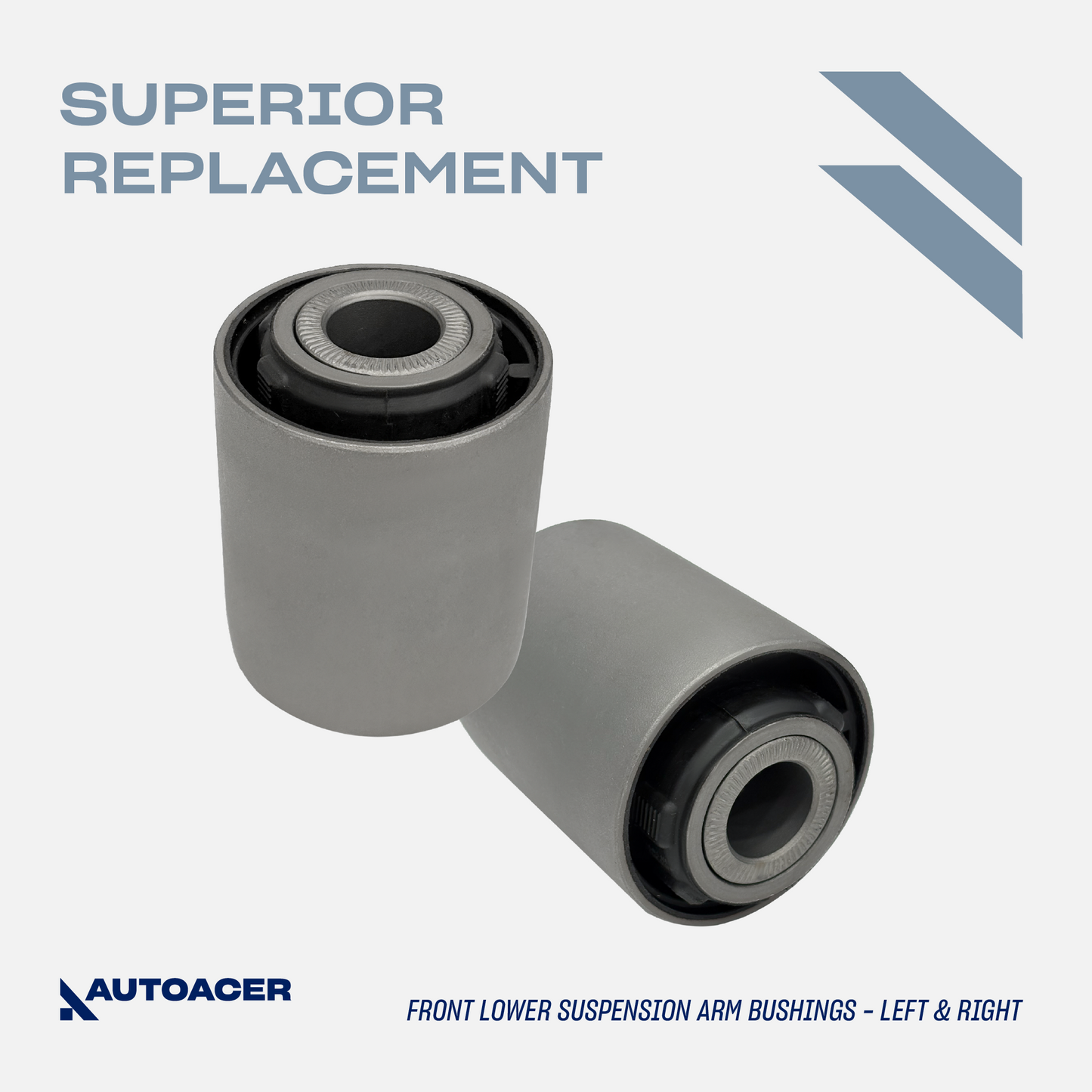 AUTOACER - 6pc Front Lower Frontward & Rearward Suspension Control Arm Bushing Kit for Lexus LS460, LS460L, LS600h AWD Models