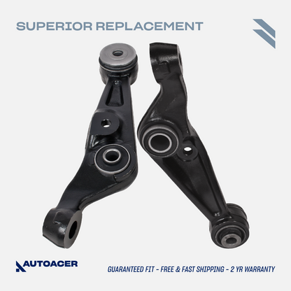 AUTOACER - 2p Front Lower Control Arms W/Bushings for Lexus LS460 LS600h AWD 07-