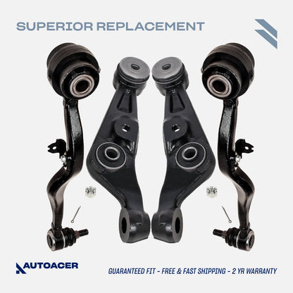 AUTOACER -4p Front Lower Control Arm Kit for Lexus LS460 LS460L LS600h AWD 07-17