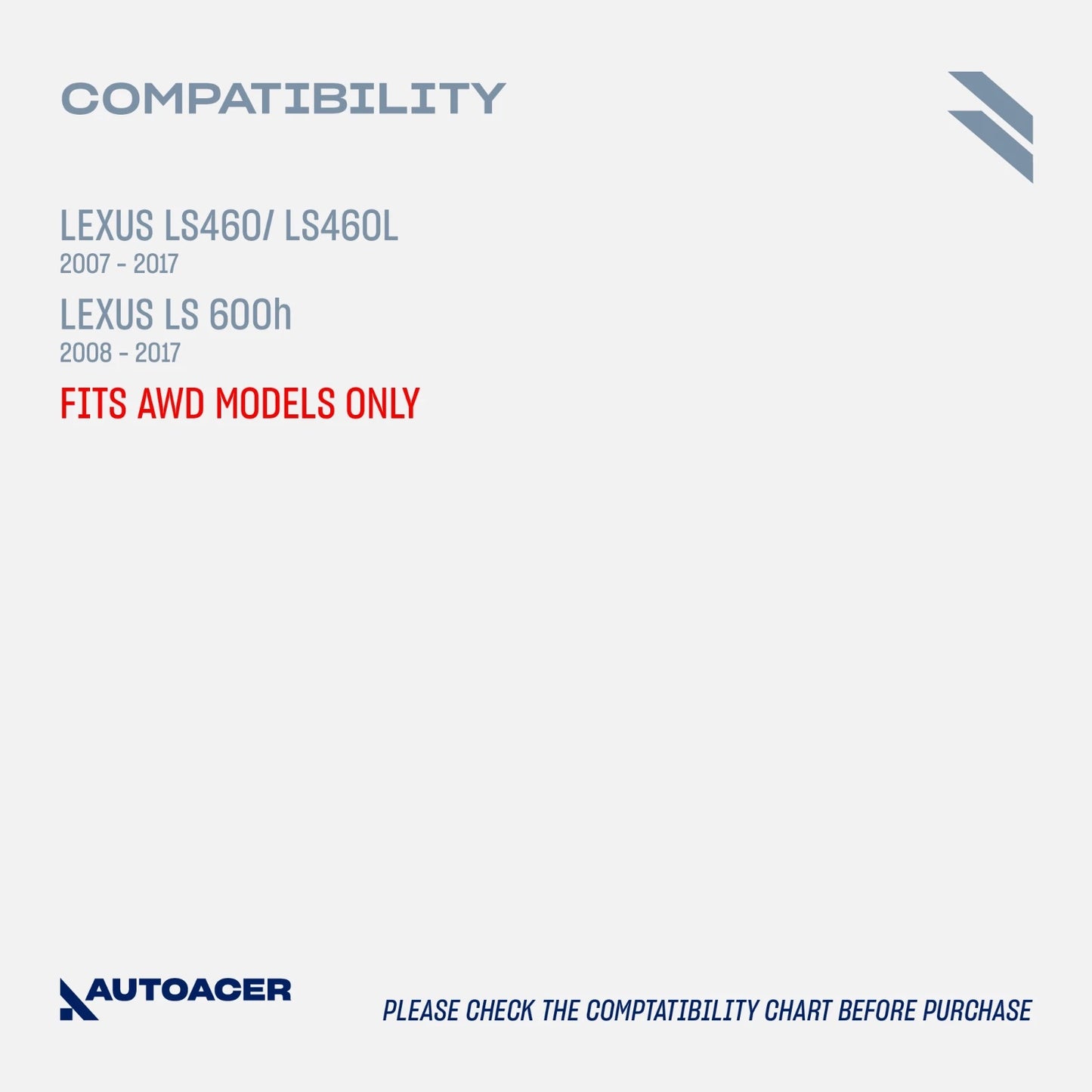 AUTOACER -4p Front Lower Control Arm Kit for Lexus LS460 LS460L LS600h AWD 07-17