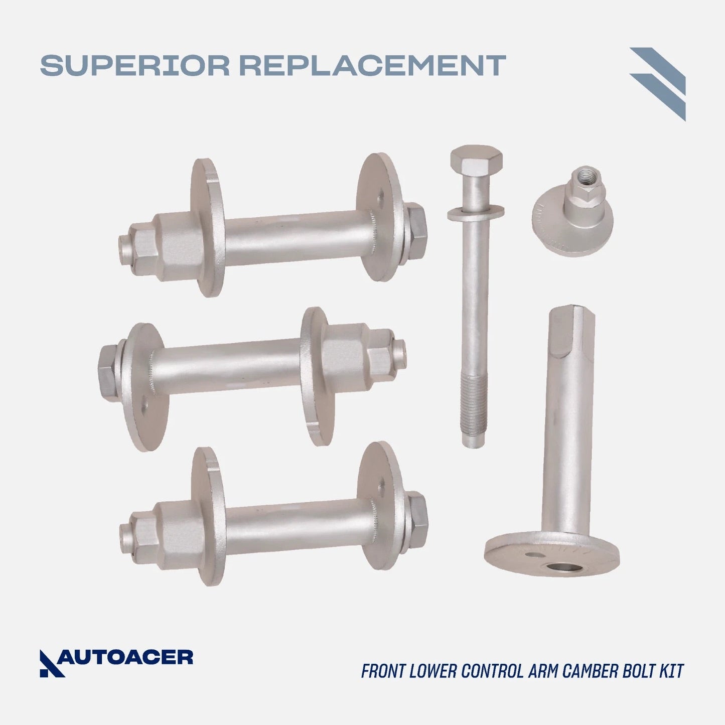 Front Suspension Kit 16 Pcs - Front Upper Lower Control Arms W/Bushings, Ball Joints, Tie Rods, Sway Bar Links & Camber Bolt Kit for TACOMA 2001-2004 4WD, PRE-RUNNER 2001-2004 2WD