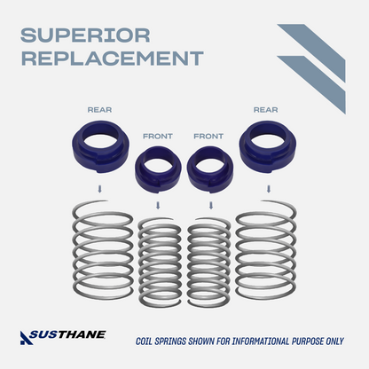 AUTOACER - Front Rear Polyurethane Leveling Lift Kit 40mm for Mercedes-Benz G-Class 1999-2018