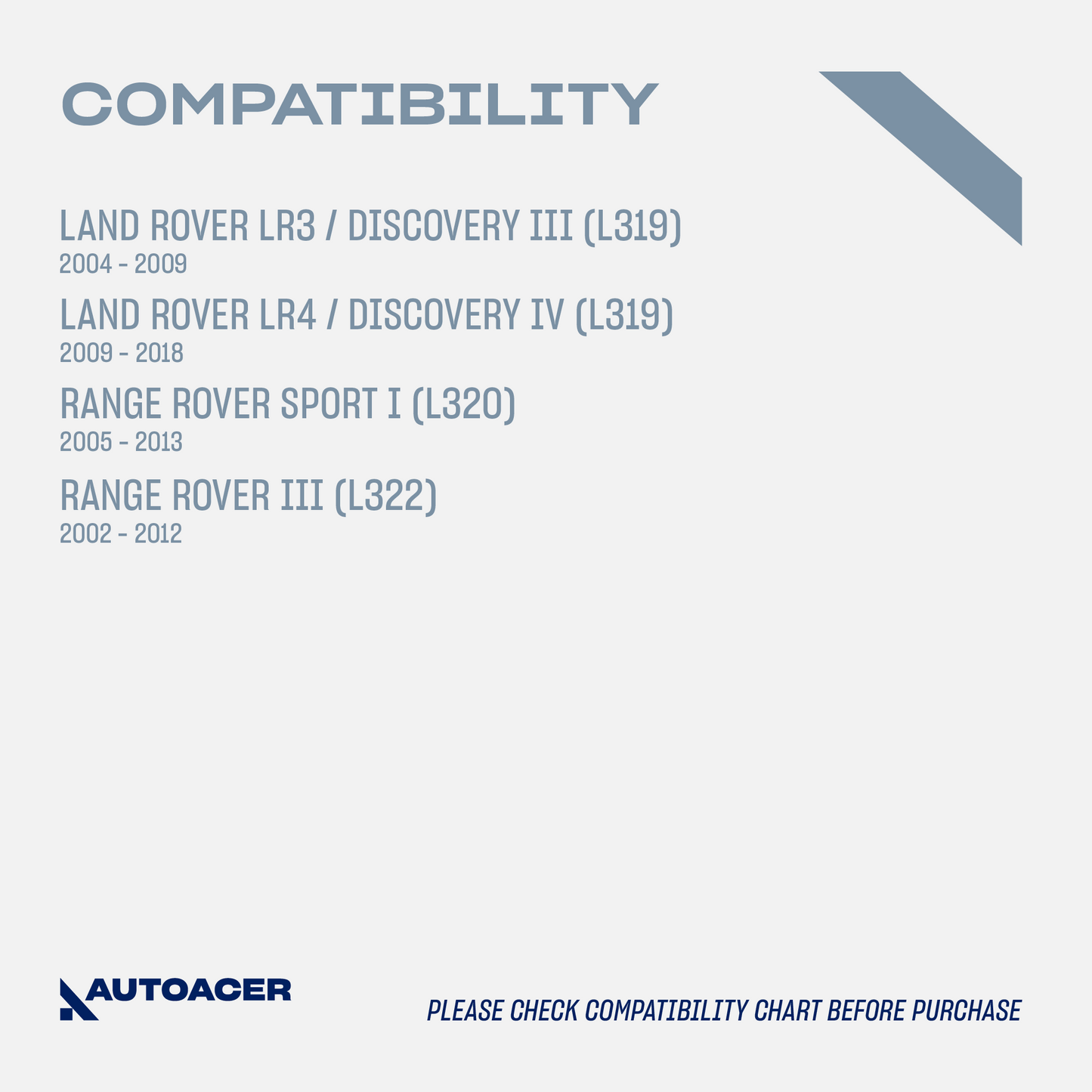 AUTOACER - 2pc Rear Lower Knuckle Bushing Kit for Land Rover LR3 / DISCOVERY III, LR4 / DISCOVERY IV, RANGE ROVER SPORT