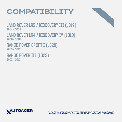 AUTOACER - 2pc Rear Lower Knuckle Bushing Kit for Land Rover LR3 / DISCOVERY III, LR4 / DISCOVERY IV, RANGE ROVER SPORT