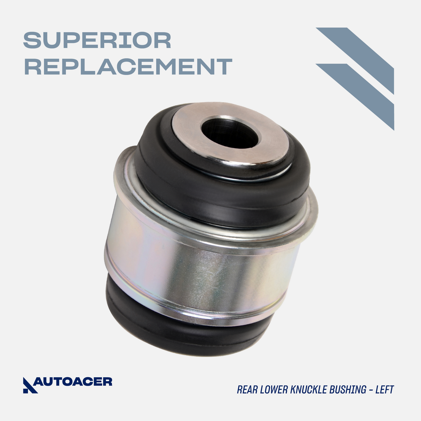 AUTOACER - 2pc Rear Lower Knuckle Bushing Kit for Land Rover LR3 / DISCOVERY III, LR4 / DISCOVERY IV, RANGE ROVER SPORT