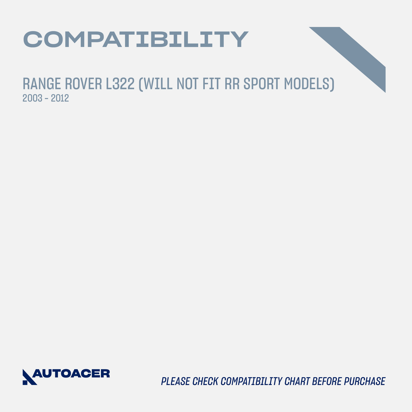 AUTOACER - 4pc Rear Knuckle Upper & Lower Top Botton Hub Bushing Kit for Land Rover Range Rover L322