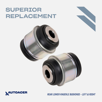 AUTOACER - 4pc Rear Knuckle Upper & Lower Top Botton Hub Bushing Kit for Land Rover Range Rover L322