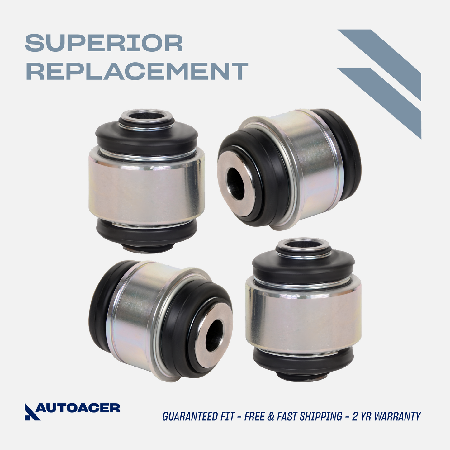 AUTOACER - 4pc Rear Knuckle Upper & Lower Top Botton Hub Bushing Kit for Land Rover Range Rover L322