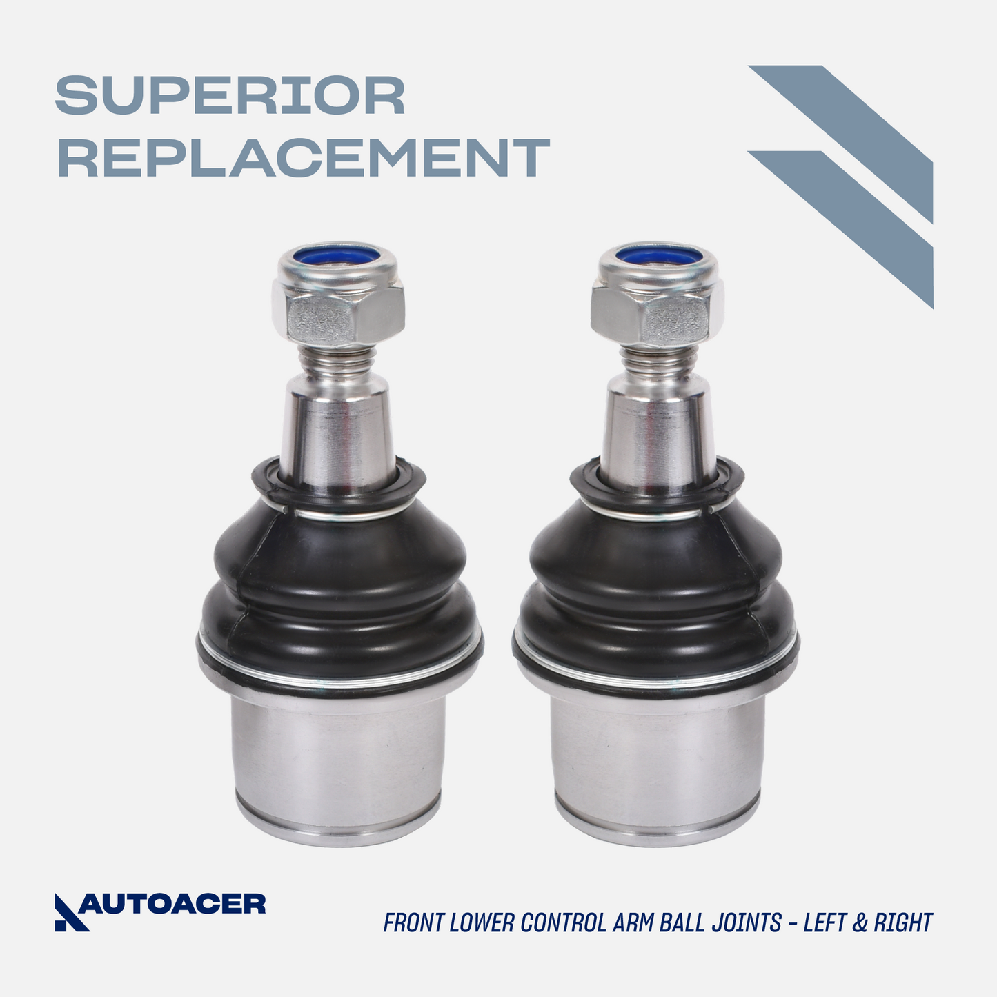 AUTOACER - 12pc Front Upper, Lower Suspension Control Arm Bushings & Ball Joint Kit  for Land Rover Discovery 3/4 L319, Range Rover Sport L320