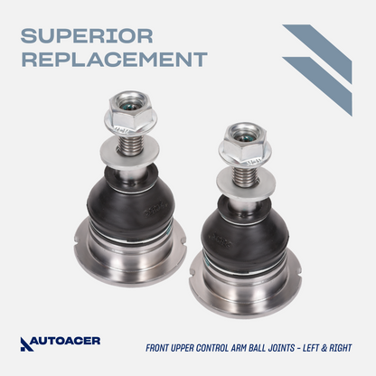 AUTOACER - 4pc Front Upper & Lower Suspension Control Arm Ball Joint Kit for Land Rover Range Rover L320, Discovery 3/4 L319