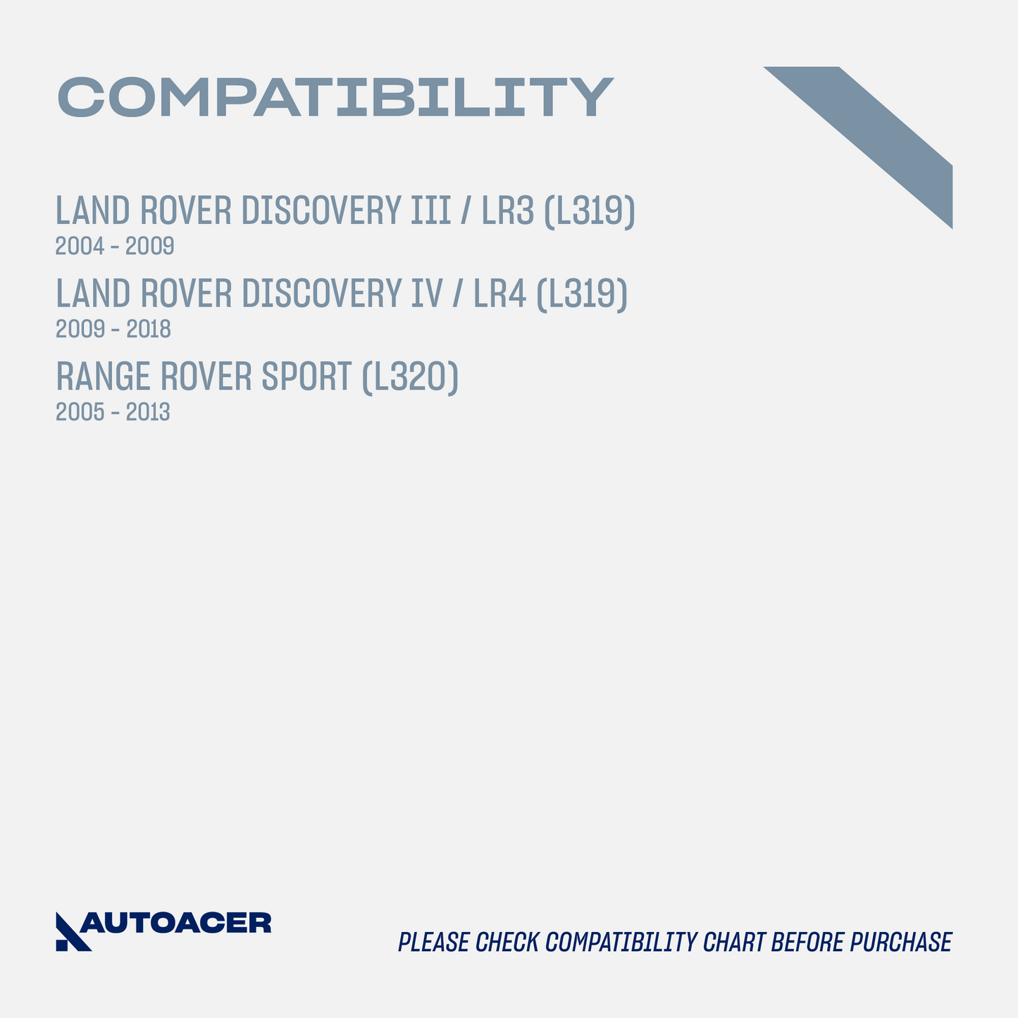 AUTOACER - 8 pc Front Upper, Lower Suspension Control Arm Bushing Kit for Land Rover Range Rover Sport Discovery 3/4, LR 3/4, Range Rover Sport