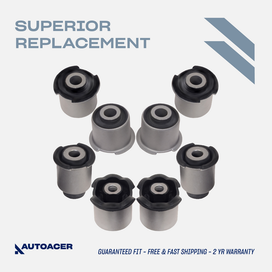 AUTOACER - 8 pc Front Upper, Lower Suspension Control Arm Bushing Kit for Land Rover Range Rover Sport Discovery 3/4, LR 3/4, Range Rover Sport