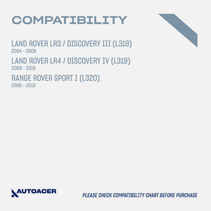AUTOACER - 4pc Rear Lower Suspension Arm Bushing Kit for Range Rover Sport (L320),  Discovery 3/4 (L319)