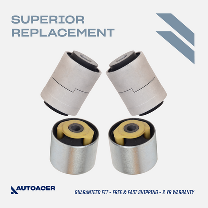 AUTOACER - 4pc Rear Upper Suspension Arm Bushing Kit for Land Rover Discovery 3/4 L319