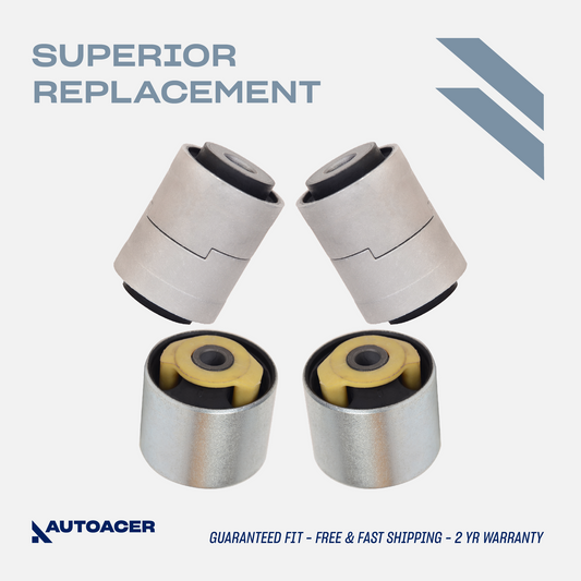 AUTOACER - 4pc Rear Upper Suspension Arm Bushing Kit for Land Rover Discovery 3/4 L319