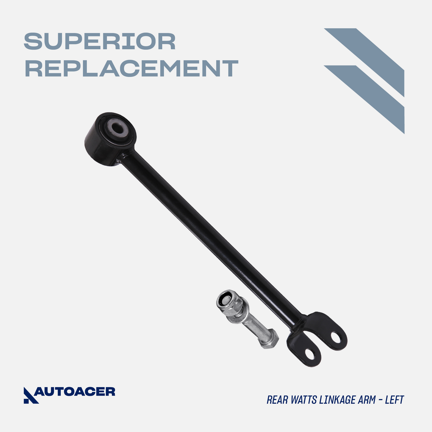AUTOACER - Rear Watts Linkage Arm Assembly 2 Piece with Bushes Fitted & Hardware Included for Land Rover Discovery II