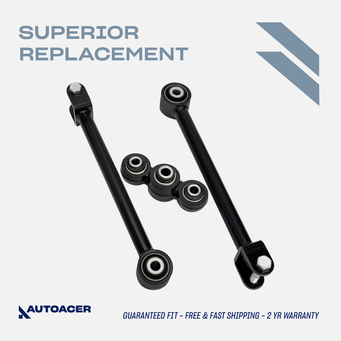 AUTOACER - 3pc Rear Watts Linkage Ars & Assembly for Land Rover Discovery II L318 Models
