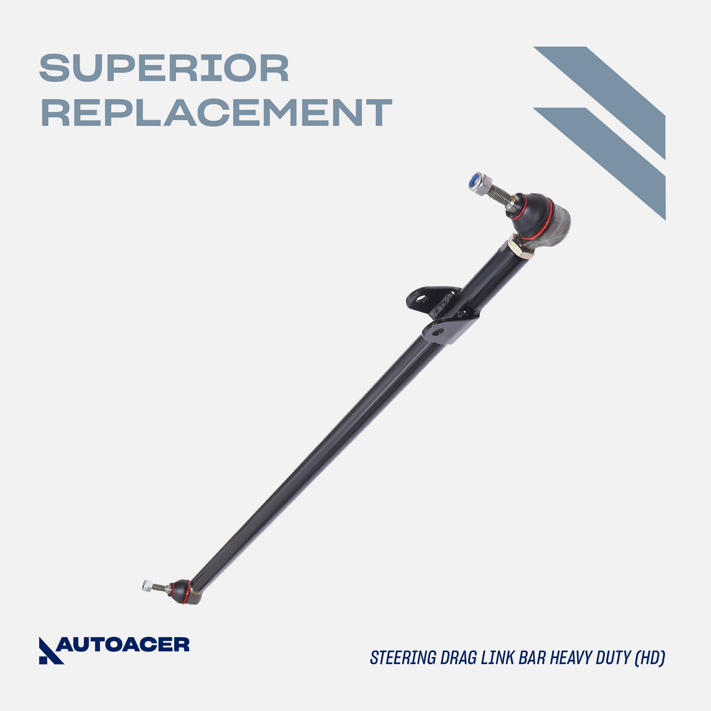 AUTOACER - 2pc Steering Drag Links & Track Tie Rod End Bar for Land Rover Discovery II (L318 All Models)