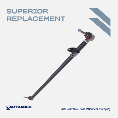 AUTOACER - 2pc Steering Drag Links & Track Tie Rod End Bar for Land Rover Discovery II (L318 All Models)