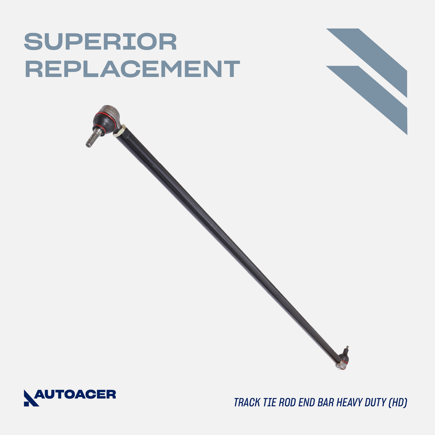 AUTOACER - 2pc Steering Drag Links & Track Tie Rod End Bar for Land Rover Discovery II (L318 All Models)