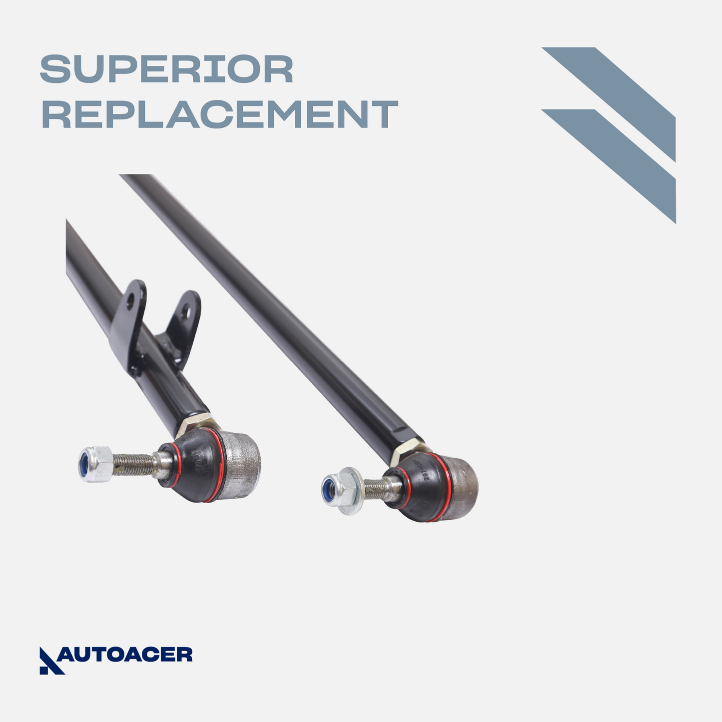 AUTOACER - 2pc Steering Drag Links & Track Tie Rod End Bar for Land Rover Discovery II (L318 All Models)