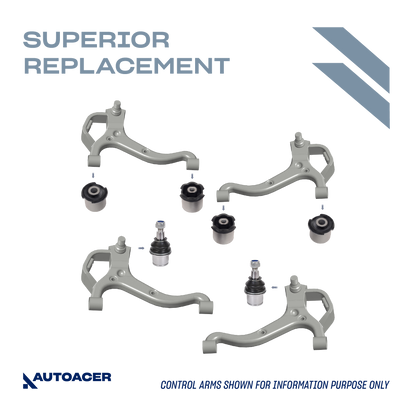 AUTOACER - 24pc Front & Rear Upper, Lower Suspension Control Arm Bushings, Knuckle Bushes, Ball Joint for Discovery 3/4