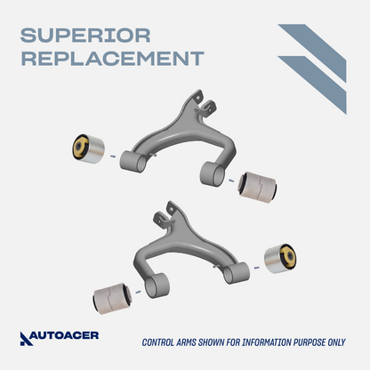 AUTOACER - 24pc Front & Rear Upper, Lower Suspension Control Arm Bushings, Knuckle Bushes, Ball Joint for Discovery 3/4