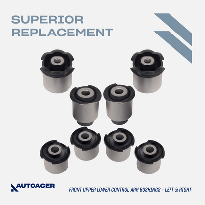 AUTOACER - 20pc Front, Rear Upper, Lower Suspension Control Arm Bushings & Knuckle Arm Bushing Kit for Land Rover Discovery 3/4 (L319)