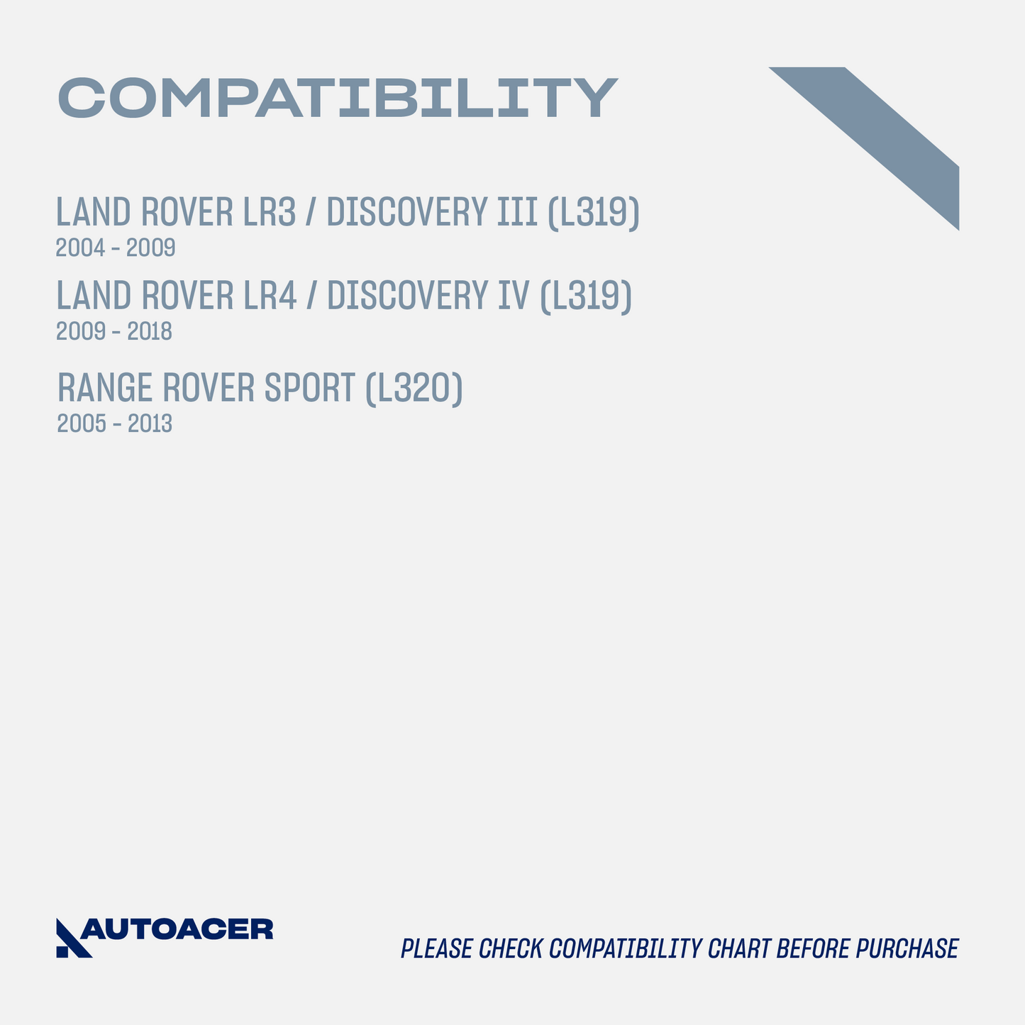 AUTOACER - 4pc Rear Knuckle Upper & Lower Hub Carrier Bushing Kit for Land Rover Discovery 3/4, Range Rover Sport