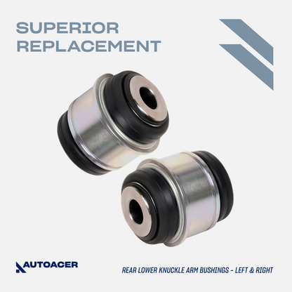 AUTOACER - 4pc Rear Knuckle Upper & Lower Hub Carrier Bushing Kit for Land Rover Discovery 3/4, Range Rover Sport