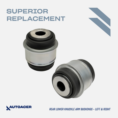 AUTOACER - 4pc Rear Knuckle Upper & Lower Hub Carrier Bushing Kit for Land Rover Discovery 3/4, Range Rover Sport