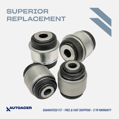 AUTOACER - 4pc Rear Knuckle Upper & Lower Hub Carrier Bushing Kit for Land Rover Discovery 3/4, Range Rover Sport