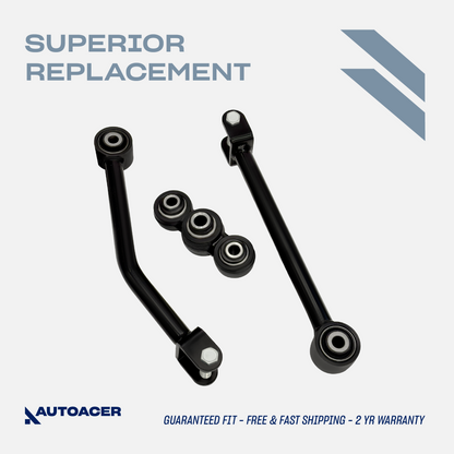 AUTOACER - 3pc Heavy Duty Watts Linkage Arms & Linkage Assembly for Land Rover Discovery II (L318 Models)