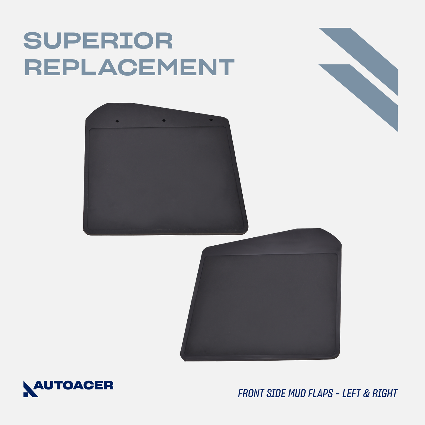 AUTOACER - 4pc Front & Rear Rubber Mud Flaps Guards for Land Rover Defender L315, L316 (All Models 90, 110, 130)