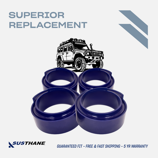 AUTOACER - 4pc Front & Rear PU Spacers Lift Kit 50mm / 1.96" for Land Rover Discovery 1/2, Defender L316