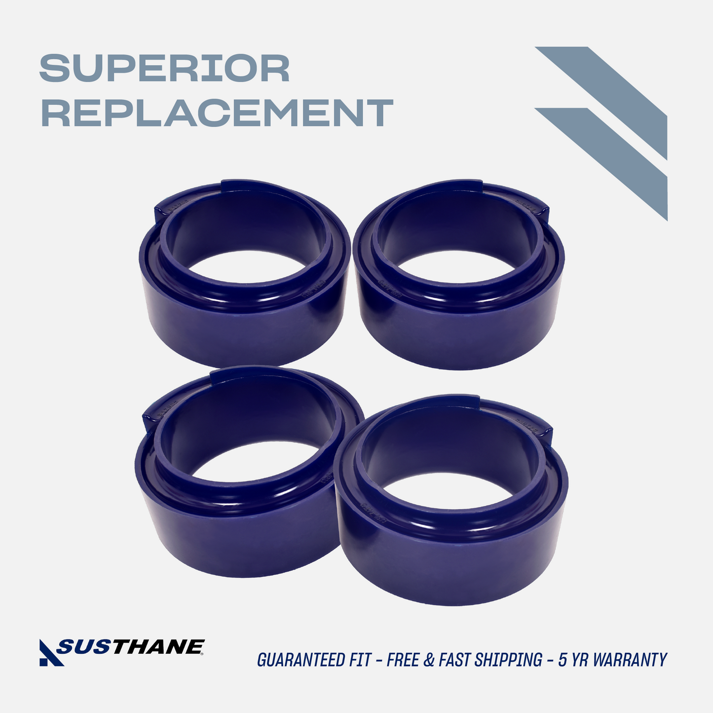 AUTOACER - 4pc Front & Rear PU Spacers Lift Kit 50mm / 1.96" for Land Rover Discovery 1/2, Defender L316