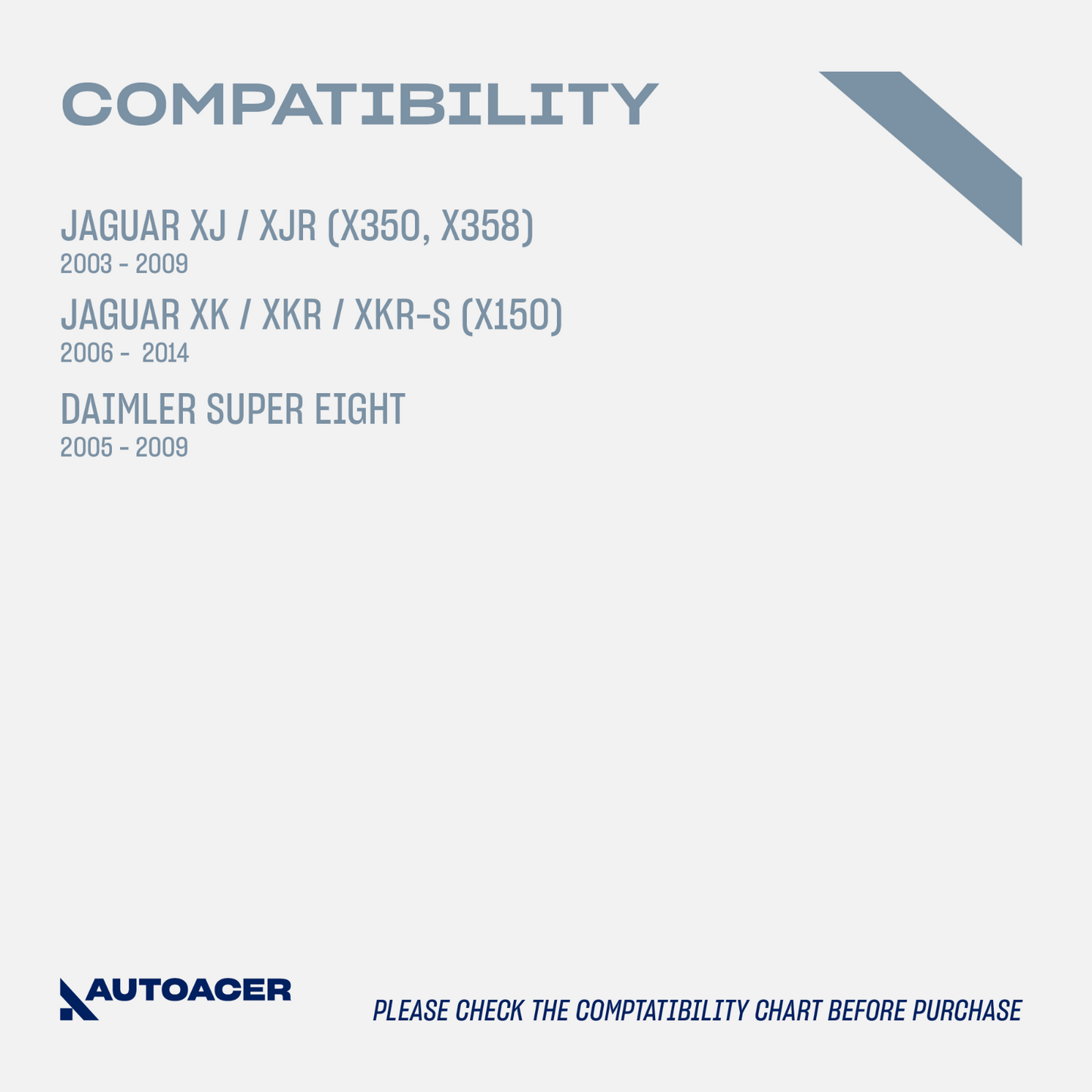 AUTOACER -4p Front Upper & Lower Control Arm Kit for JAGUAR XJ XK V8 Vanden Plas