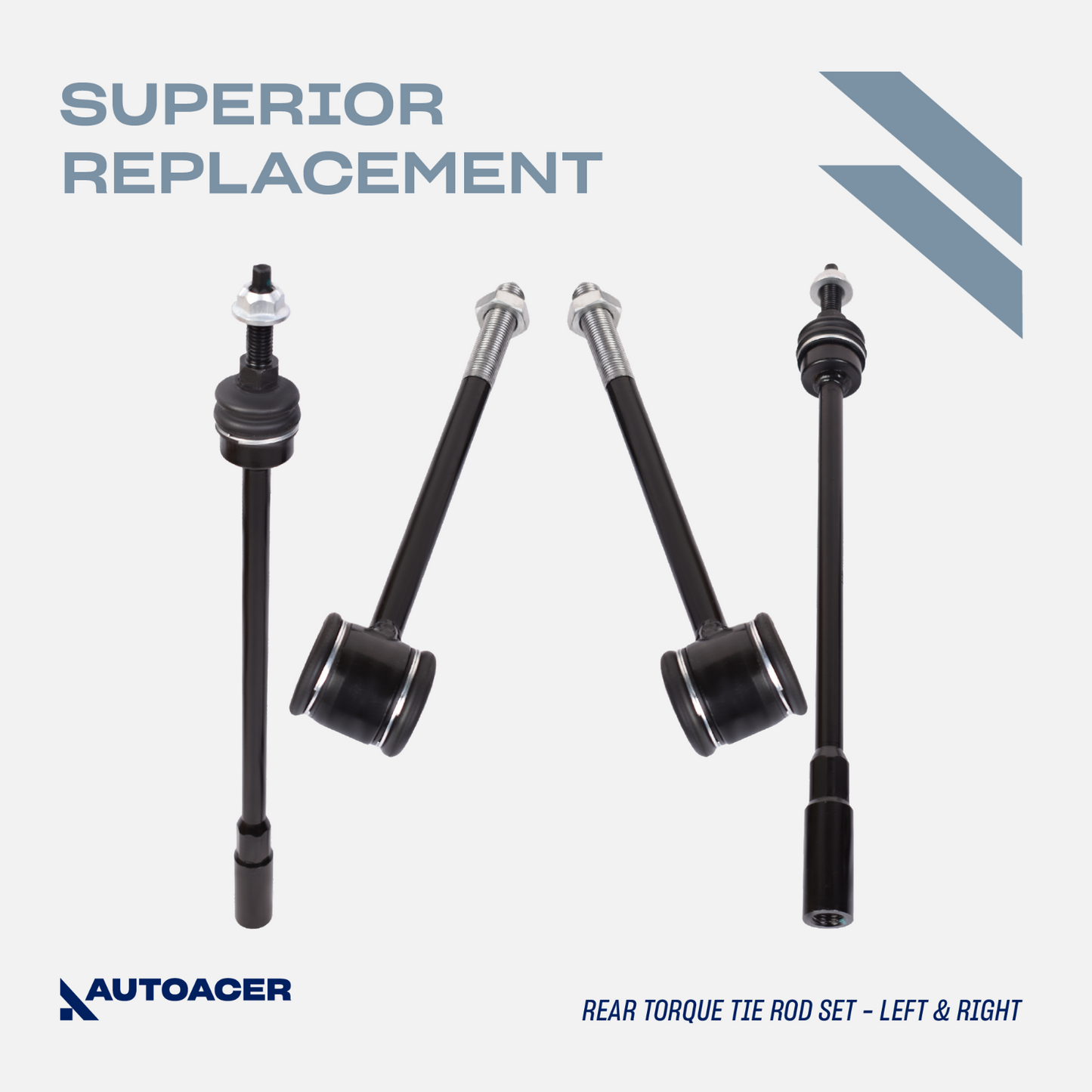 AUTOACER 12p Rear Suspension Arms, Bushes, Tie Rods, Links for JAGUAR XF XK STyp