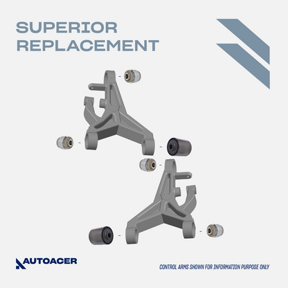 AUTOACER 12p Rear Suspension Arms, Bushes, Tie Rods, Links for JAGUAR XF XK STyp