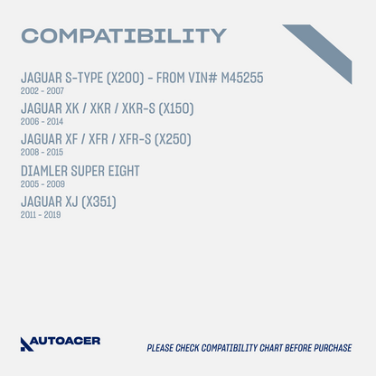 AUTOACER 12p Rear Suspension Arms, Bushes, Tie Rods, Links for JAGUAR XF XK STyp
