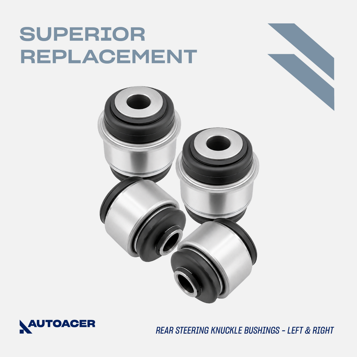 AUTOACER 12p Kit Rear Suspension & Knuckle Arm Bushes for Range Rover Sport L320