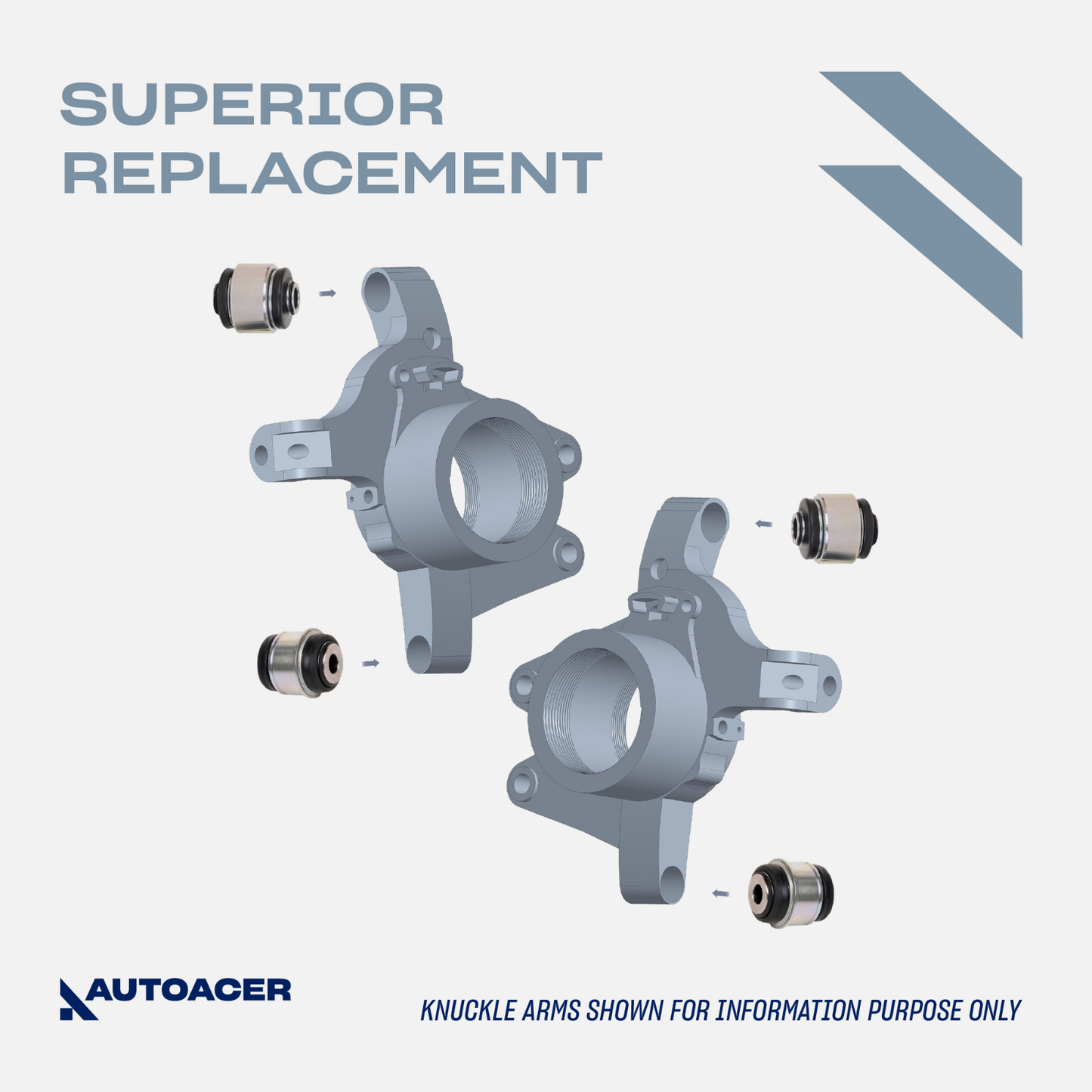 AUTOACER 12p Kit Rear Suspension & Knuckle Arm Bushes for Range Rover Sport L320