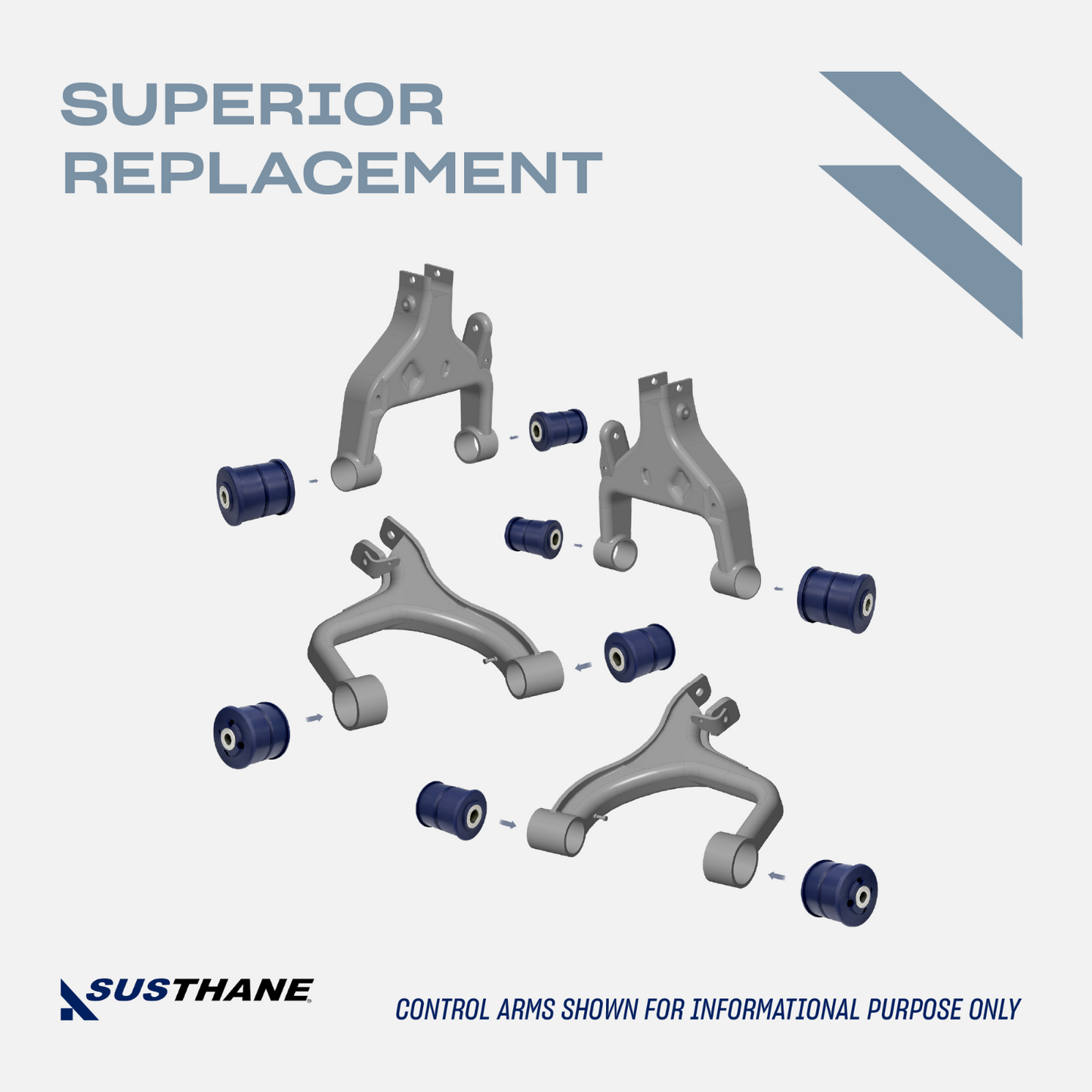 AUTOACER 16p Front Rear PU Suspension Arm Bushing Kit For Discovery 3/4 RR Sport