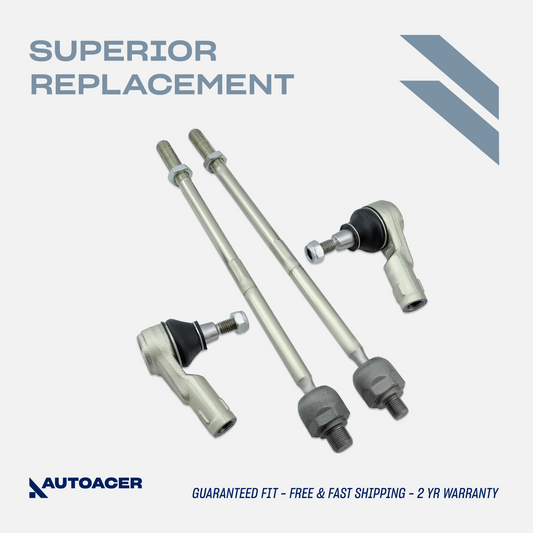 AUTOACER -4p Front Inner Outer Tie/Track Rod Ends for Land Rover Discovery 3 04-