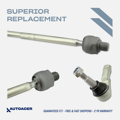 AUTOACER -4p Front Inner Outer Tie/Track Rod Ends for Land Rover Discovery 4 09-
